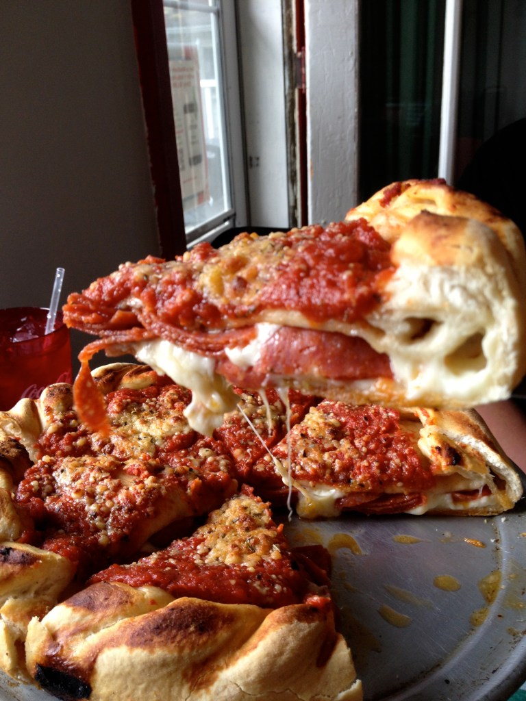 deep dish pizza