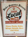 Vicks Gourmet Pizza&nbsp;Sign